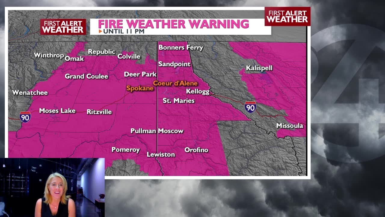 ⚠WEATHER ALERT DAY Critical fire weather conditions Monday evening