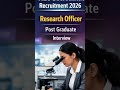 NEC Research Officer Vacancy 2026 | Govt Job | Apply Now | Full Details #govtjobs  #sarkarinaukri