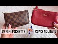 LV Mini Pochette vs Coach Nolita 15