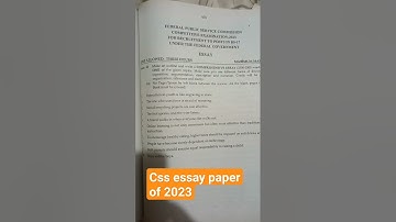 Css essay paper#css#essay#pastpaper