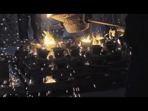 Pouring of shell moulding - Jinzhou