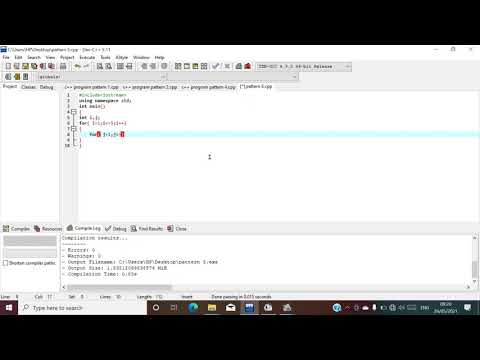 C++ program pattern 6
