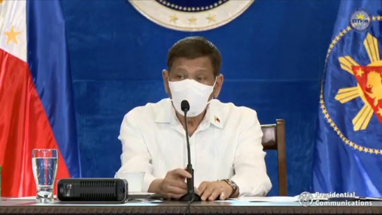 WATCH: President Rodrigo Duterte 's Talk to the Nation - May 10, 2021 ...