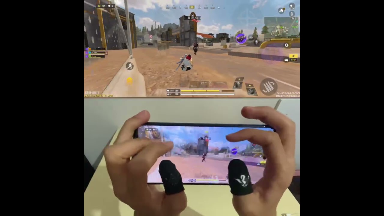 1 Vs Shotgun CODM 5 Fingers Gyroscope Handcam Shorts