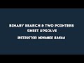 Binary Search & Two Pointers Sheet Upsolve