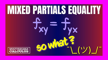 MIXED PARTIALS EQUALITY Theorem | a.k.a. Clairaut