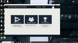 Tournament Manager Demo