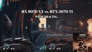 RX 9070 XT vs. RTX 5070 TI Path Tracing - Doom the dark ages