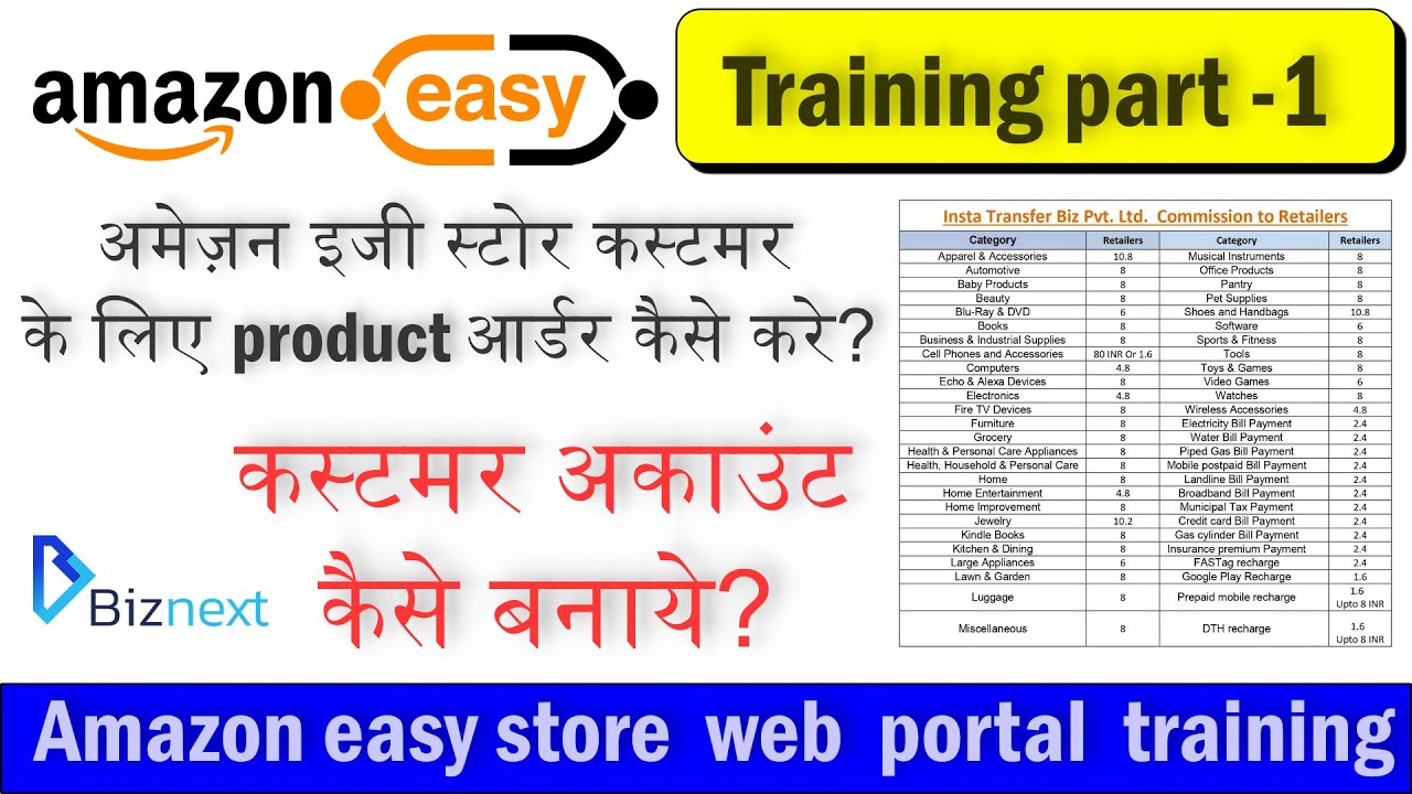amazon easy store 1st order kaise kre easy store new customer
