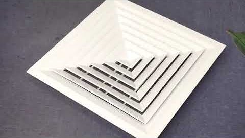 VENTECH Aluminium Louvers Manufacturers 4 Way Square Air Diffuser Ceiling