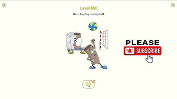DOP 2 Level 388 (Help to play volleyball) ✅ - DOP 2 Delete One Part Level 388 - Slow Motion Guide