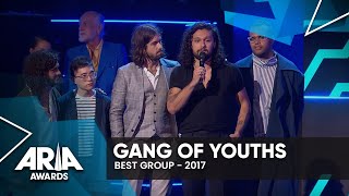 Video thumbnail of "Gang Of Youths win Best Group | 2017 ARIA Awards"