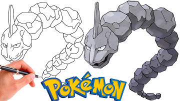 How To Draw ONIX POKEMON #095 | Generation 1
