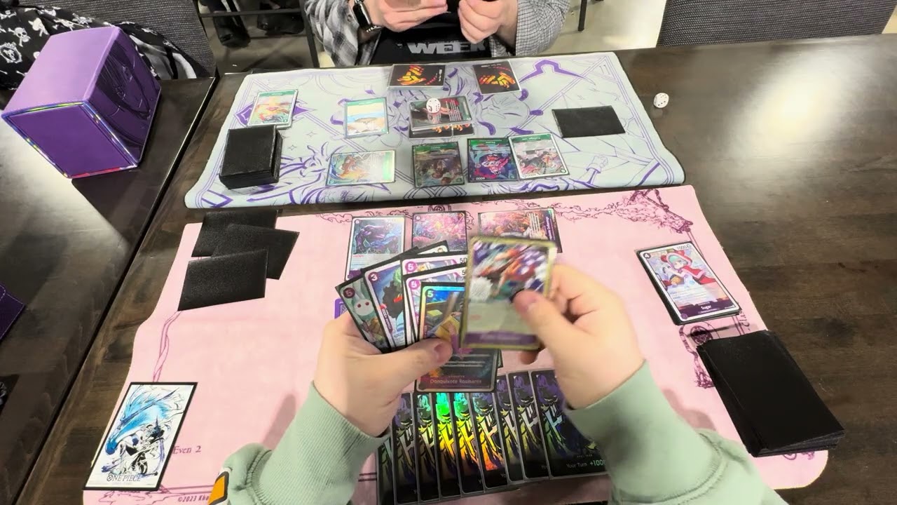 One Piece Locals Purple Doflamingo Vs Green Dracule Mihawk 