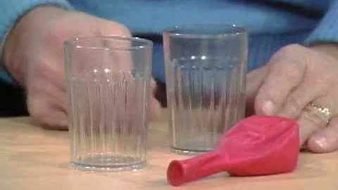 How to Pick Up Two Glasses with Just a Balloon - Mr. Wizard's Everyday Magic