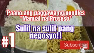 Paano gumawa ng Fresh Pancit Noodles na Pangnegosyong Pinoy (Homemade Noodles)