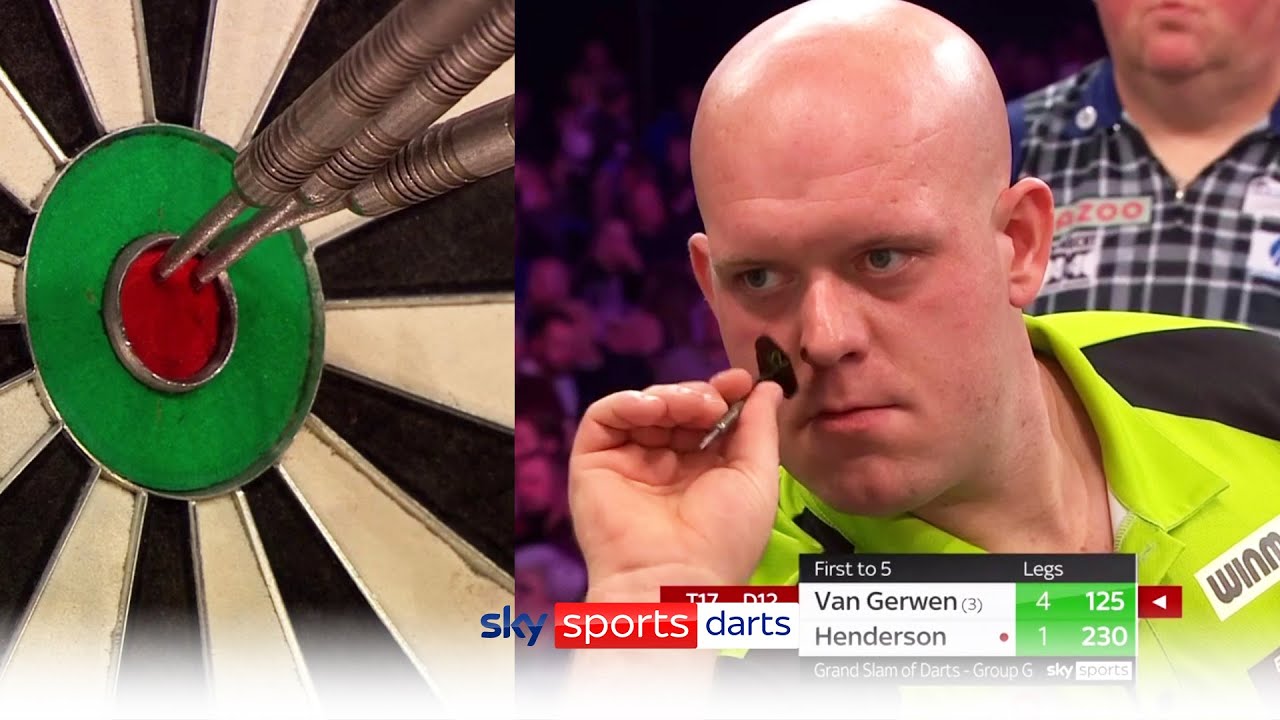 Michael Gerwen hits stunning bull finish! | Grand Slam of Darts - YouTube