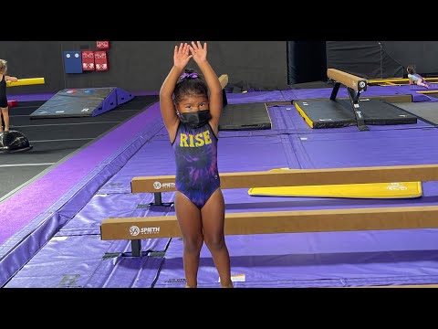 SAVANNAH'S FIRST DAY AT GYMNASTICS "THE RISE GYM"
