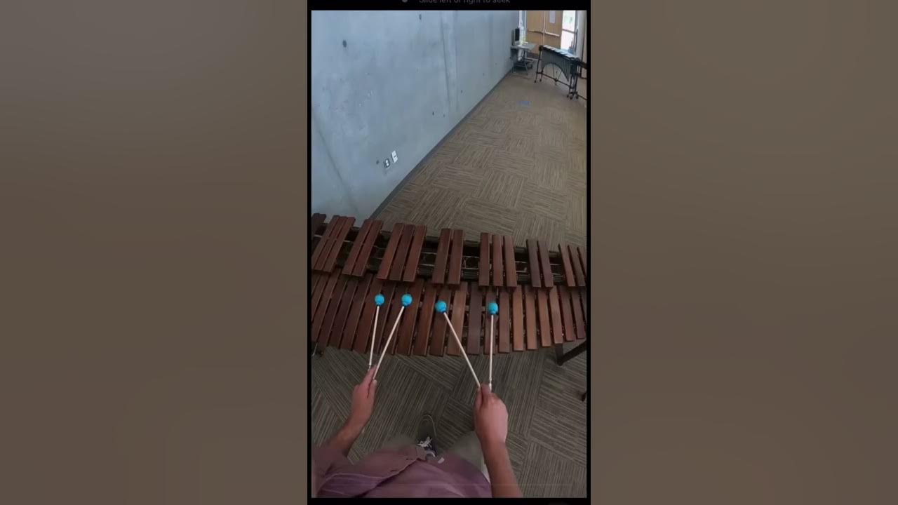 How iphone marimba ringtone recorded #shorts #iphone #marimba