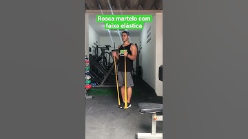 Rosca martelo com faixa elástica - Prof. Matheus Gomes #shorts