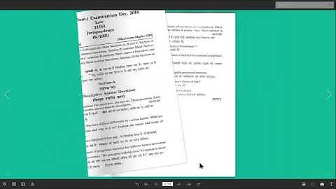 chaudhary charan singh University Meerut LLB question paper