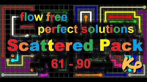 Flow Free - Scattered Pack - Perfect Solutions for levels 61 - 90