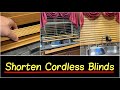 ✅How to Shorten 2" Faux Wood Cordless Blinds | How to Shorten Corded Faux Wood Blinds DIY HD Review