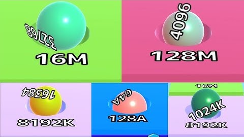 [ 4096 in 128M tile ] Max Levels Ball Run 2048 Merge Number / Ball Run Infinity gameplay walkthrough