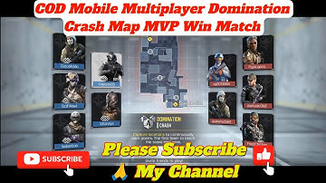 cod mobile domination crash map mvp win match | codm multiplayer mvp gaming