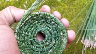 Pine Needles Basket Making 