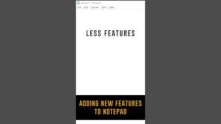Notepad New Features #coding #programming