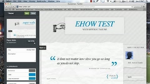 How to Add Twitter to a Paper Walls Tumblr Theme : Social Media & Tech Questions