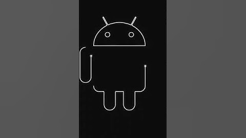 Boot Animation Preview: Android Path Outline Neon