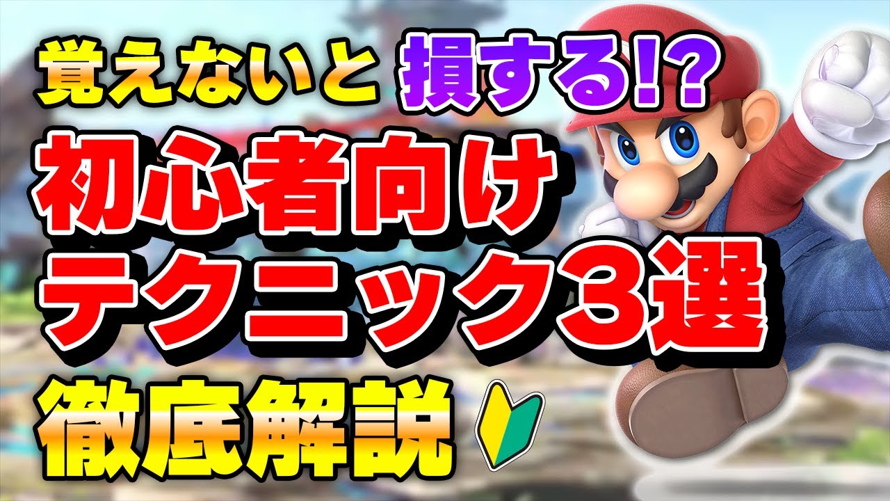 【初心者必見 】プロが教える スマブラ初心者が覚えるべきテクニック3選