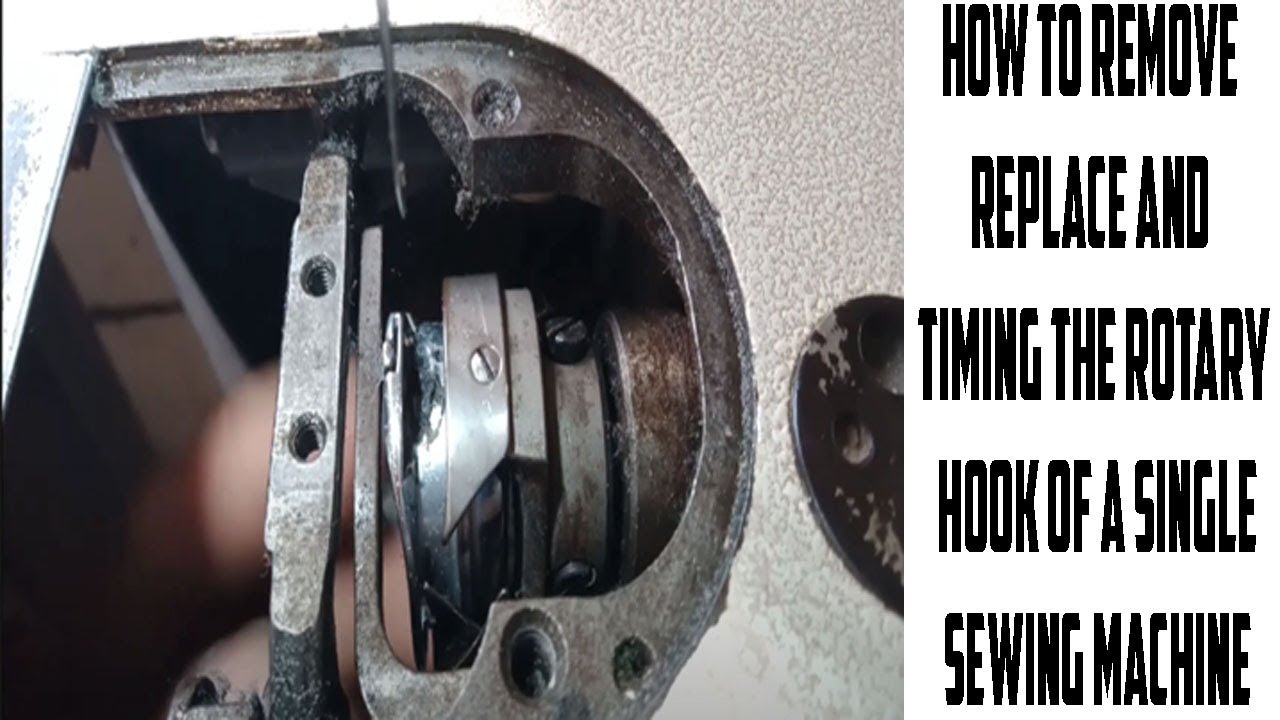 Paano mag magtanggal,magpalit at mag timing ng rotary hook ng sewing single machine