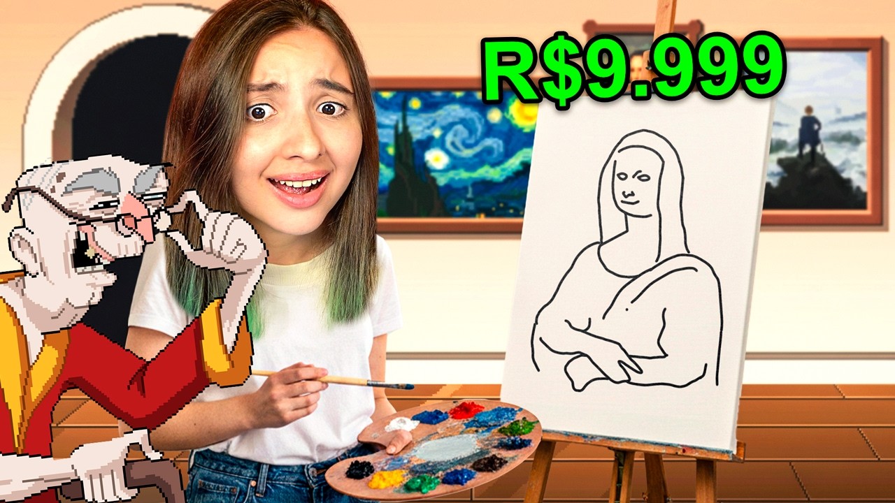VIREI PINTORA SÓ PRA ENGANAR IDOSOS RICOS MAS... NÃO SEI DESENHAR.