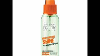 Garnier Fructis Flat Iron Protector and Brilliantine Shine Glossing Spray