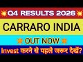 Carraro India Q4 Results 🔴Carraro India Results 🔴Carraro India Share Latest News🔴Carraro India Share
