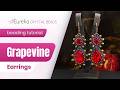 Grapevine Earrings 🍇 Chaton & Tear Drop Stone Peyote Bezel | Free Beginner-Friendly Beading Tutorial