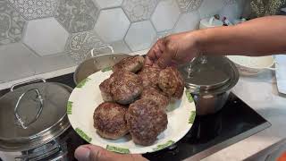 Sunday's Dinner with Smothered Hamburgers, Stew and More...