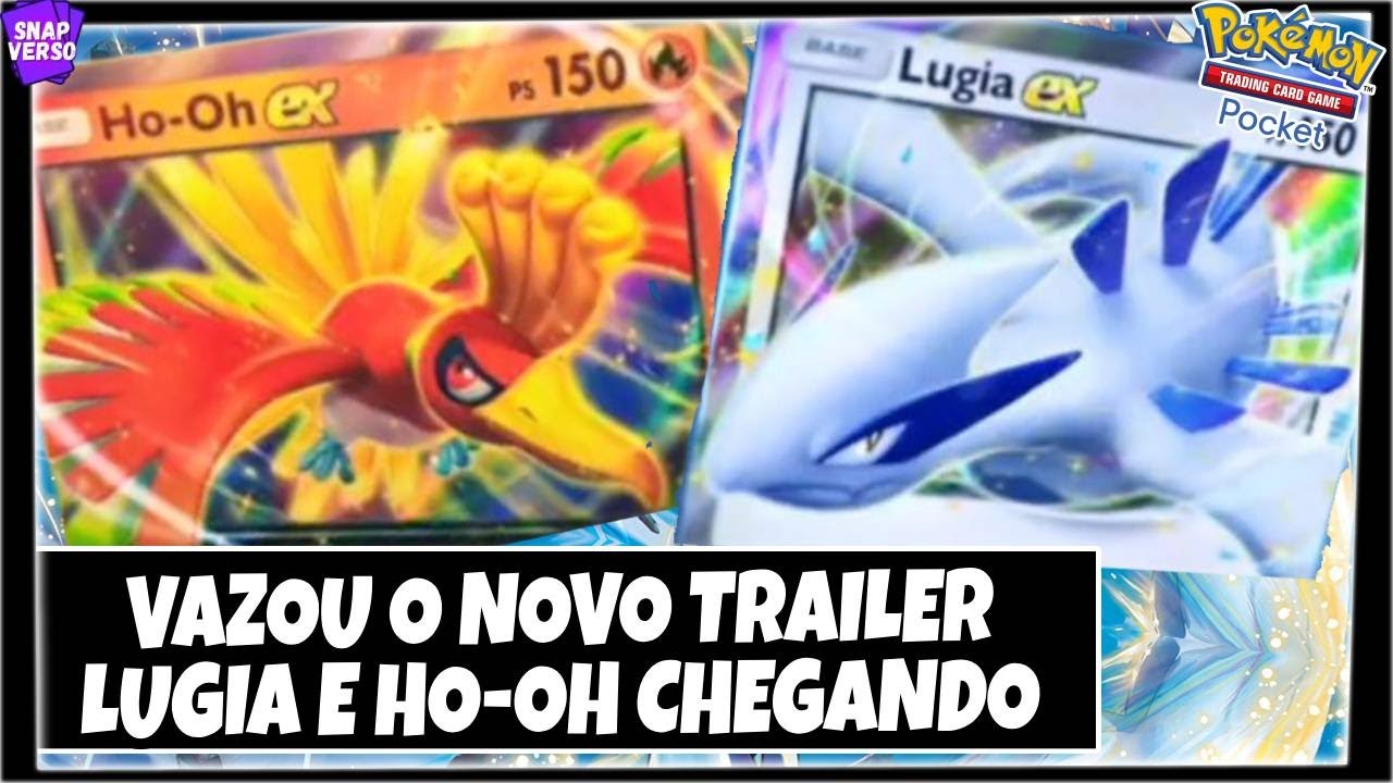 VAZOU O NOVO TRAILER !!! LUGIA E HO-OH CONFIRMADOS - POKEMON TCG POCKET ...
