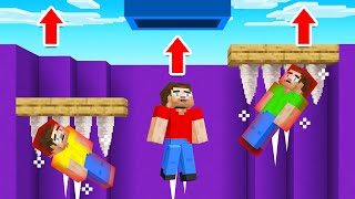 We BROKE GRAVITY to complete this Minecraft dropper (reverse)