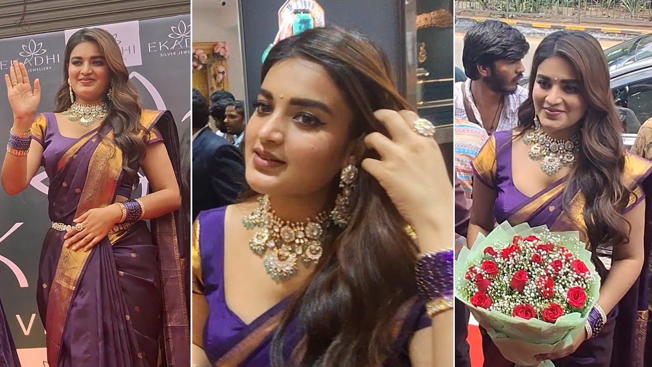 Actress Nidhi Agarwal EXCLUSIVE VISUALS  @ Jewelers Shop Opening | Actress Nidhi Agarwal Dance