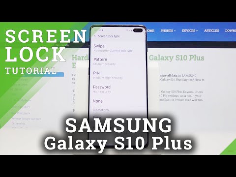 How to Enter Screen Lock Settings in Samsung Galaxy S10 Plus - Screen Protection