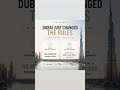 DUBAI JUST CHANGED THE RULES! 🚨 #dubai #realestate #yt #investment #opportunity #ytshorts #ytviral