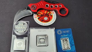 Mail Call RJ Bullion Silver Pick ups Geiger & PAMP plus the Free Silver they included