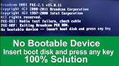 Remove disks or other media - No bootable device insert boot disk and press  any key - YouTube