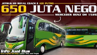 Dijual Cepat : Big Bus Mercedes Benz OH 1526 Original Adi Putro, Rp 650 Juta Nego | Lokasi : Solo