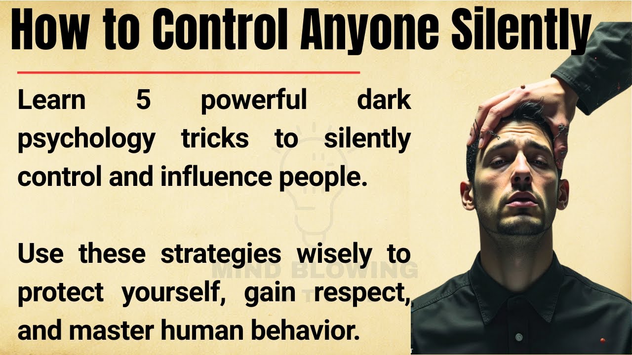 🧠 5 Dark Psychology Tricks to Control Anyone Silently 🔥| Master Mind ...