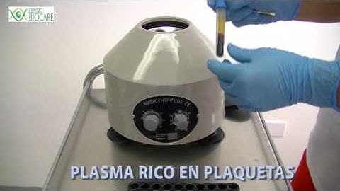 Cómo funciona una centrífuga para Plasma rico en plaquetas?